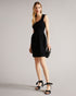 JUDIT-Dresses-JUDIT is the flower of the flock. This tulip dress is enhanced with a scooped neckline and an exposed zip on the back that adds a touch of extra drama to its sophisticated look. Take this dress from the office to the bar, and turn heads wherever you go. Mini dress Tulip skirt Compact knit Slight stretch Sleeveless Scoop neck Zip back Karolina is 5'10" / 1.78m and wears Black in a Ted size 1- Ted Baker Romania
